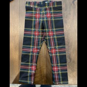 J.crew crewcuts plaid holiday leggings, new without tags, 2T